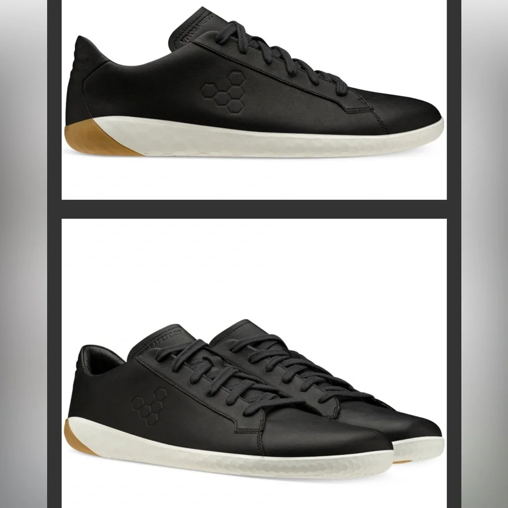 Vivo Barefoot Black Leather Shoes - Picture 1 of 15
